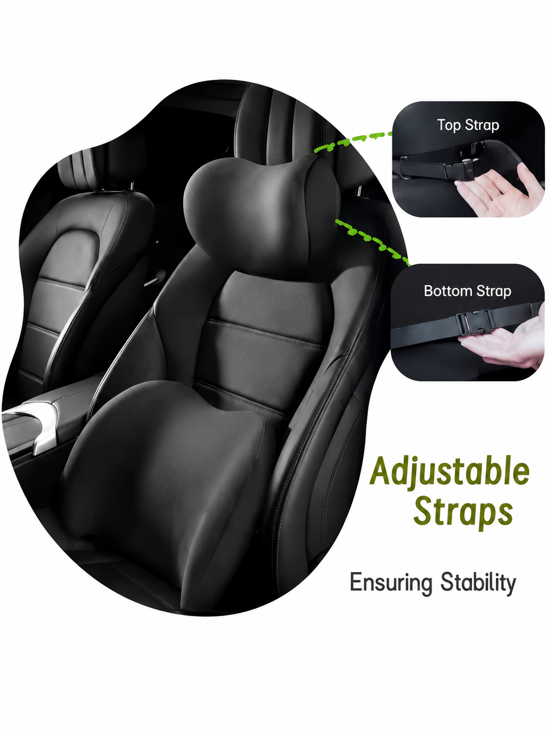DRIVORA™ SET Completo — Soporte Lumbar + Cervical para Auto