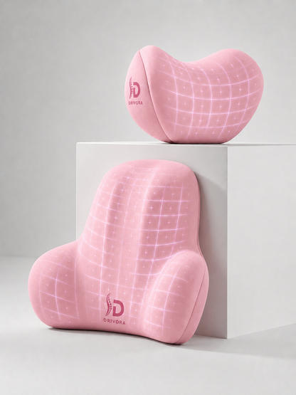DRIVORA™ SET Completo — Soporte Lumbar + Cervical para Auto