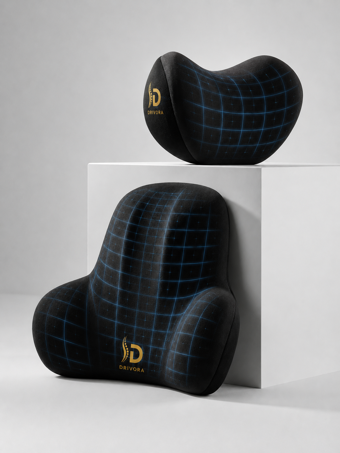 DRIVORA™ SET Completo — Soporte Lumbar + Cervical para Auto